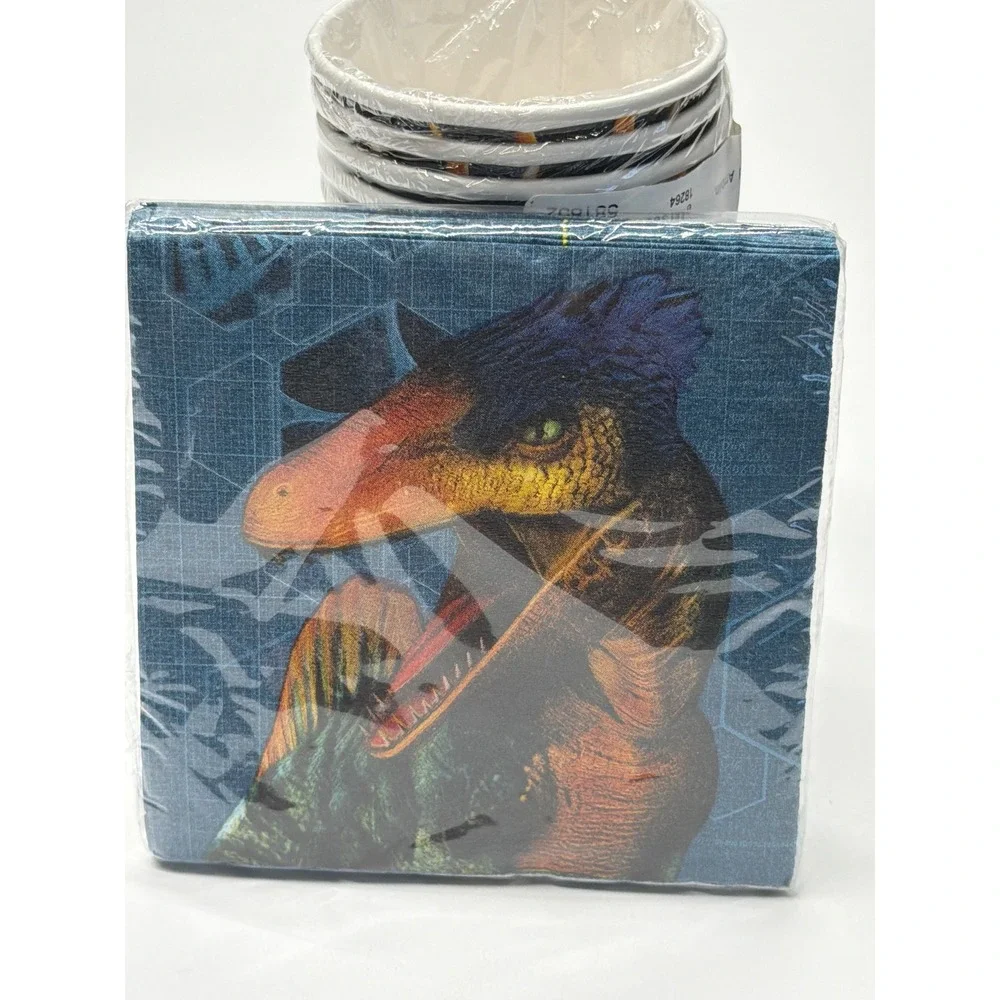 Jurassic World Dinosaur Party Supplies 8 Cups 16 Napkins DesignWare